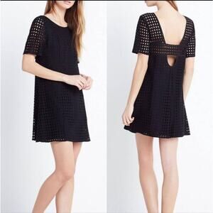 BCBGeneration Black Backless Mini Dress LBD Cocktail Party Sexy Size Small